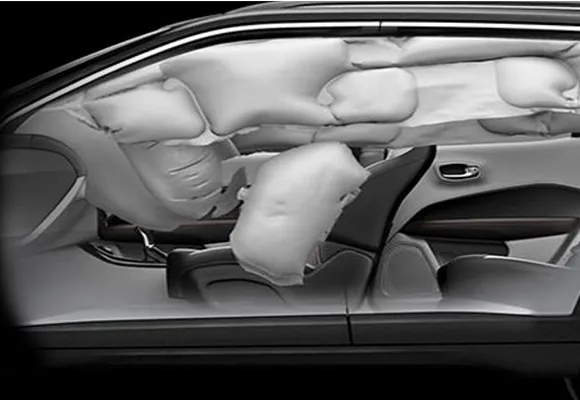 Dual front airbags